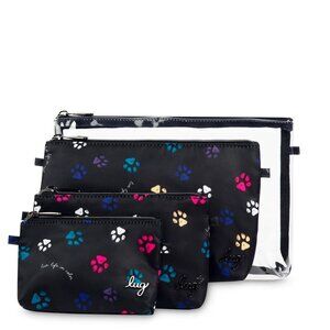 LUG Tackle 4pc Storage Pouches NWT PAWS BLACK